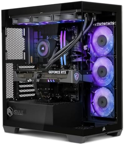 High End Gaming PC | AMD Ryzen 7 9800X3D | NVIDIA RTX 5070 12GB | 32GB DDR5 RAM | 1TB SSD | Windows 11 Pro | Water Cooling, WiFi, RGB | Computer for 4K Gamers & Streaming